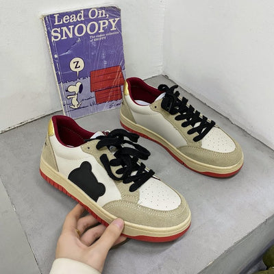 Zapatillas Blancas Retro de Cuero para Mujer - Sneakers Clásicos Tendencia - Image 3