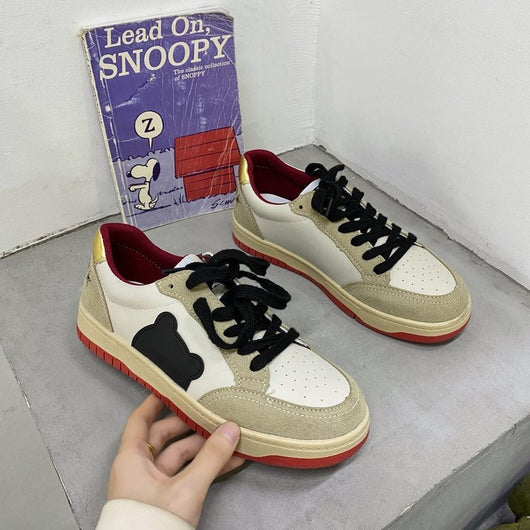 Zapatillas Blancas Retro de Cuero para Mujer - Sneakers Clásicos Tendencia - Image 3