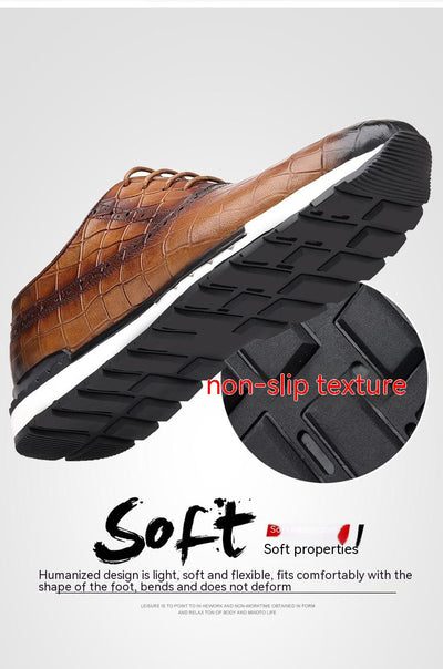 Zapatos de Cuero Nobuck para Hombre con Cordones Estilo Británico - Image 13