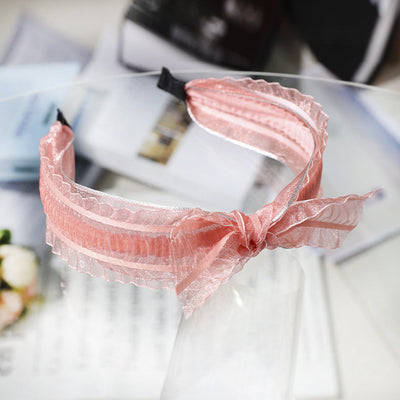 Diadema de Encaje con Moño Elegante - Image 6