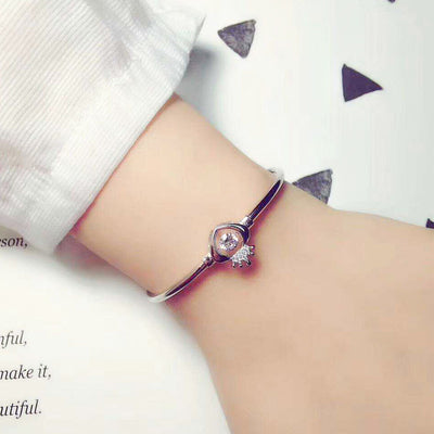 Pulsera de Plata 925 Corazón Corona Elegante - Image 9