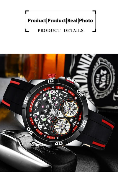 Reloj Mecánico Automático Hueco Luminoso para Hombre - Image 13