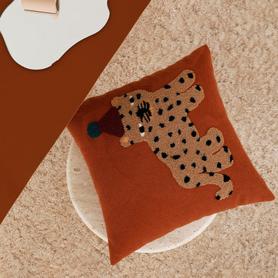 Funda de Cojín Decorativo Leopardo Cartoon para Sofá - Image 2