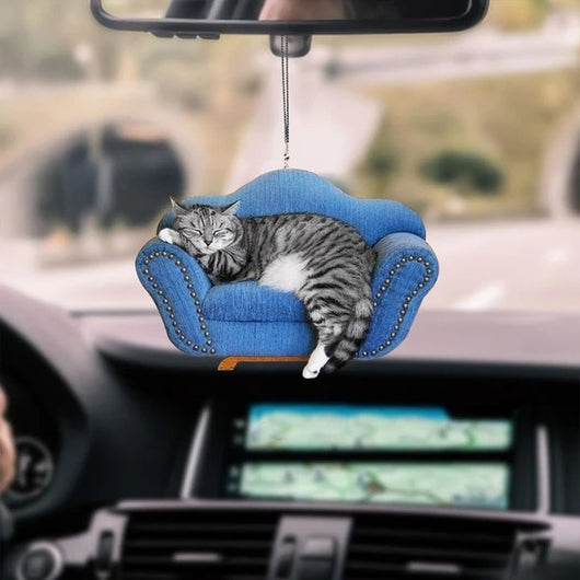 Adorno Espejo Retrovisor Gato Globos Coloridos para Auto - Image 10