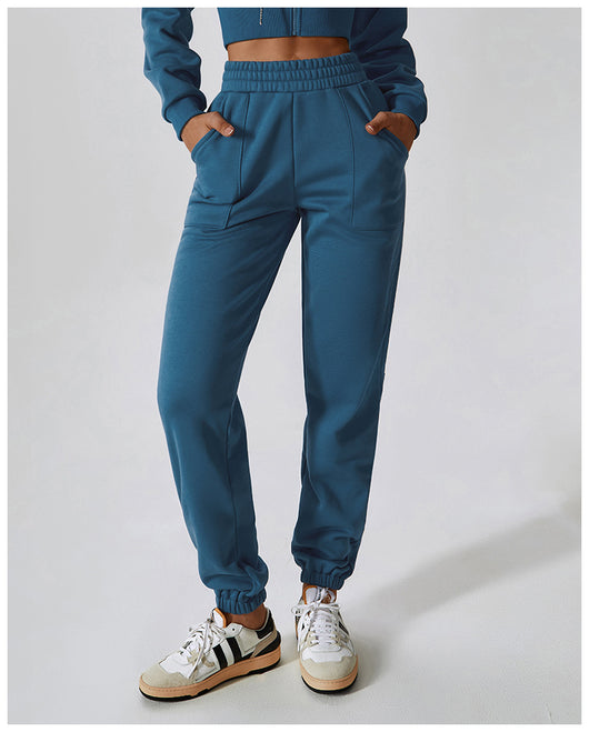 Pantalones Deportivos de Terciopelo Polar para Mujer - Corte Recto y Cómodo - Image 16