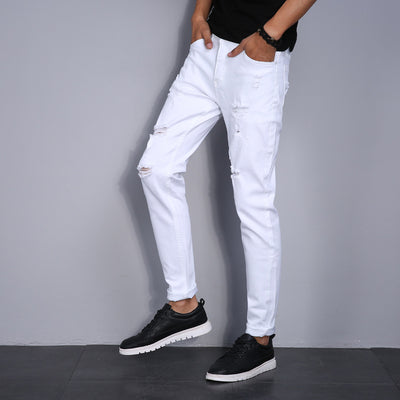 Jeans Slim Fit Elásticos Blancos para Jóvenes - Image 11
