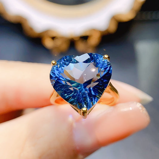 Anillo de Plata S925 con Piedra Principal Engarzada
