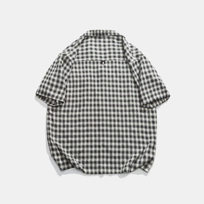 Camisa Cuadros Holgada Deportiva Unisex - Estilo Casual Moderno - Image 3