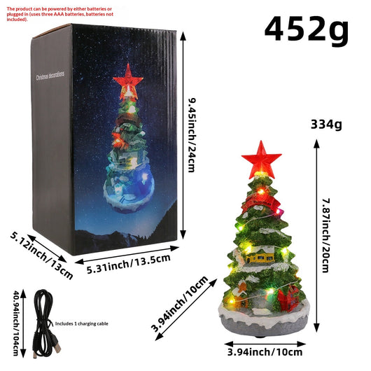 Caja de Música Árbol de Navidad Luminoso con Decoración Sonora - Image 6