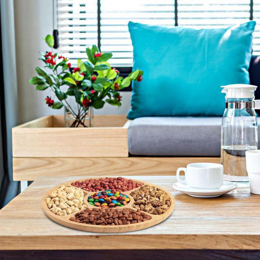 Bandeja Divisora de Bambú para Frutos Secos y Snacks - Image 2