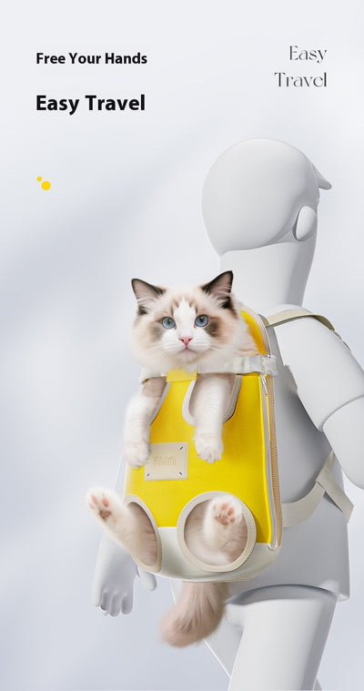 Mochila Portátil para Gatos con Arnés de Pecho - Image 10
