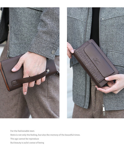 Maletín de Cuero Suave para Hombre con Múltiples Compartimentos - Image 31