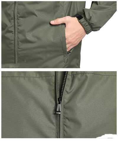 Chaqueta Deportiva Impermeable para Hombre con Capucha - Image 10