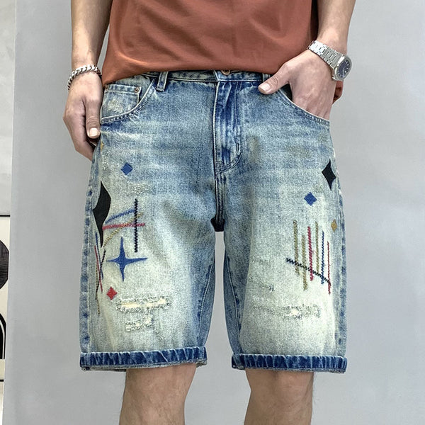 Pantalón Vaquero Personalizado con Bordado de Cinco Puntas