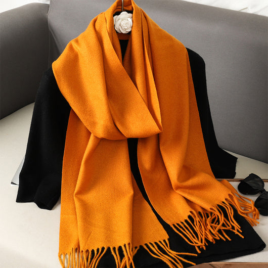 Pashmina Cálida de Color Sólido para Mujer - Chal Suave Estilo Cashmere - Image 40