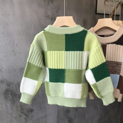 Suéter Grueso Tejido para Niños - Playera Base Holgada - Image 2