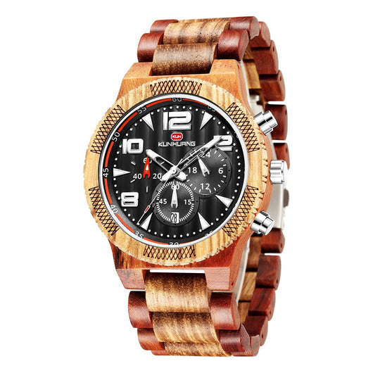Reloj de Hombre Kunhuang con Esfera Grande, Movimiento Multifunción y Luz Nocturna - Image 8