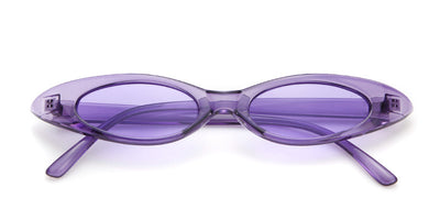 Clear frame cat eye sunglasses with bright yellow lenses, suitable for fashion wear and sun protection. - Image 22