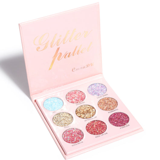Paleta de Sombras Glitter 9 Tonos Mate y Metálico - Image 3