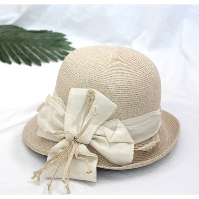 Sombrero de Paja con Ala Ondulada y Flores - Image 5