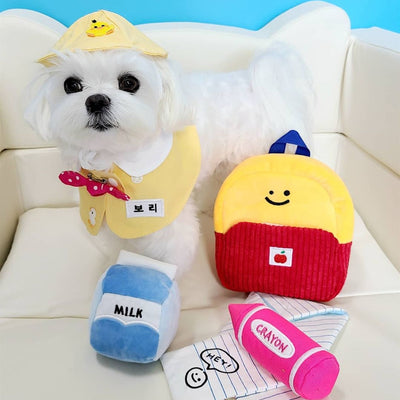 Set de 3 Juguetes para Perro con Mochila Escolar - Image 9