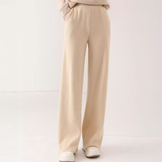 Pantalón de Punto Cintura Alta Grueso Multiuso