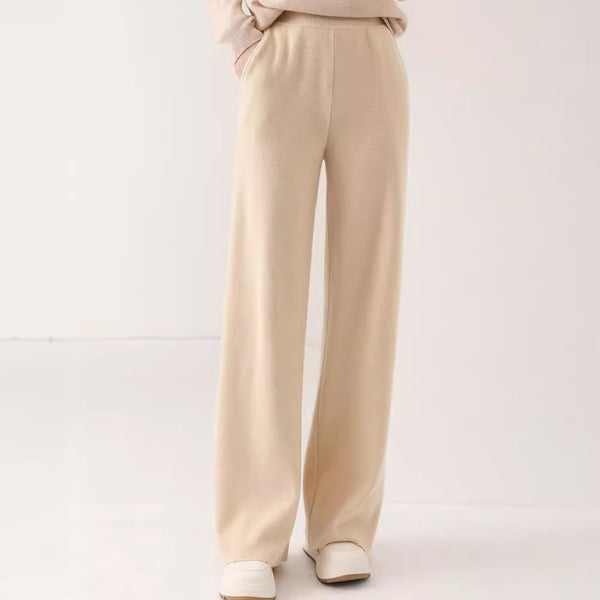 Pantalón de Punto Cintura Alta Grueso Multiuso
