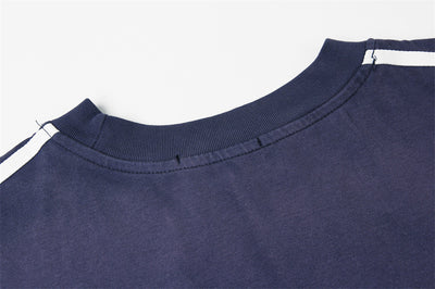 Playera Casual con Parche de Letras Bordadas para Hombre - Image 16