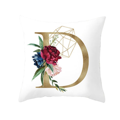 Funda de Almohada Nórdica con Letras Doradas y Diseño Geométrico - Image 44