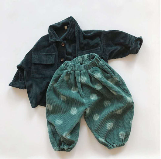 Cardigan Infantil Vintage en Pana Suelta y Cómoda - Image 6