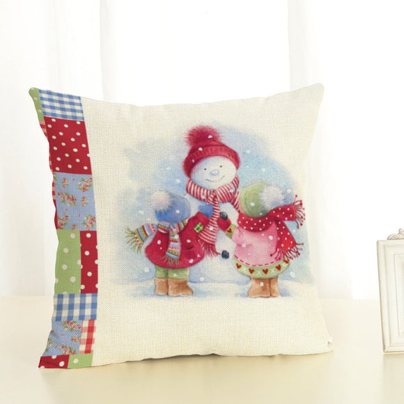 Funda de Cojín Navideño para Sofá sin Núcleo Interior
