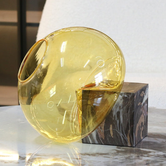 Maceta de Cristal Creativa con Florero Decorativo