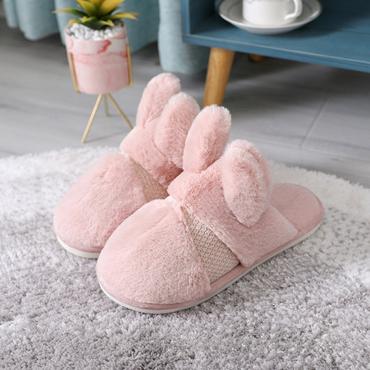 Pantuflas de Confinamiento Hogar con Pelaje de Conejo Engrosado - Image 5