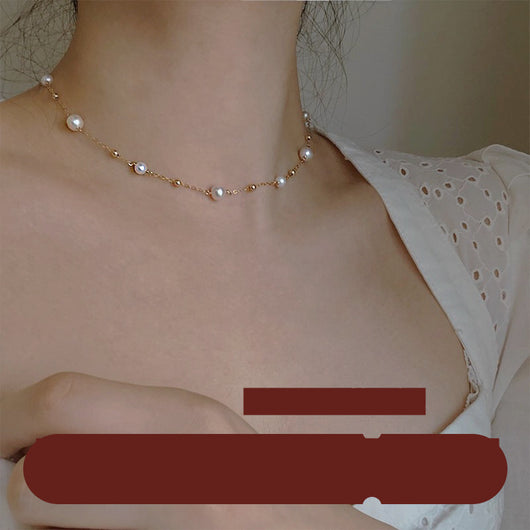 Collar de Perla en Oro 14K - Cadena Delicada para Escote - Image 9