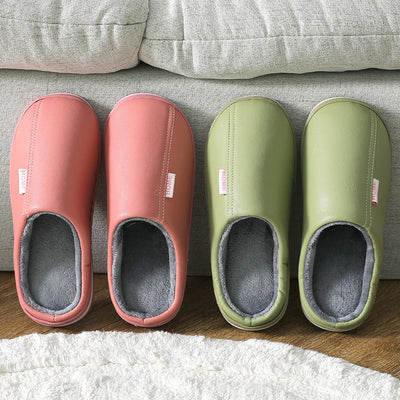 Pantuflas de Cuero PU para Pareja - Cómodas y Elegantes para Casa - Image 12