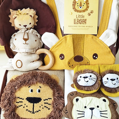 Conjunto de Regalo Bebé Suéter Tejido Pequeño León - Image 6