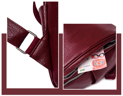 Mochila de Mujer de Gran Capacidad en PU - Elegante y Funcional - Image 11