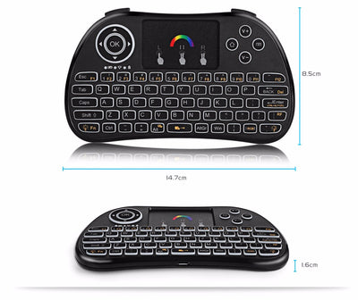 Teclado Inalámbrico H9 con Retroiluminación Táctil Multicolor - Image 10