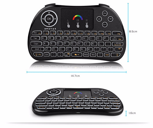 Teclado Inalámbrico H9 con Retroiluminación Táctil Multicolor - Image 10