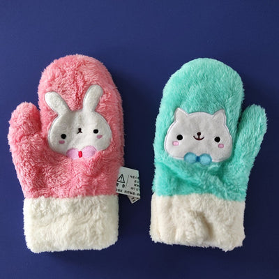 Guantes Térmicos Pareja de Conejos Doble Capa Acolchados - Image 5