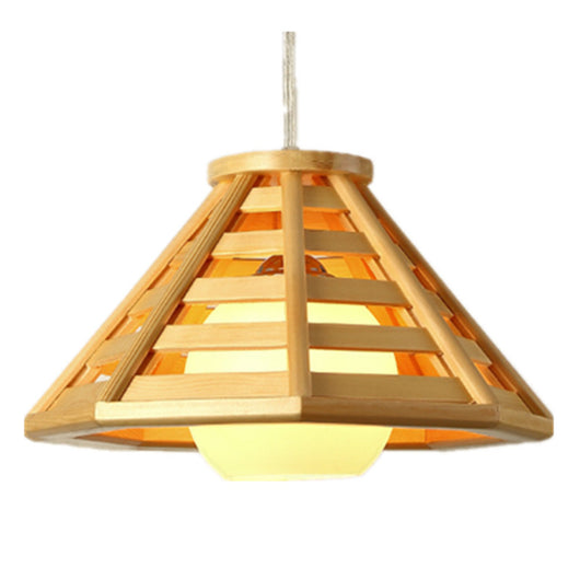 Lámpara de Techo LED Tejida en Bambú - Diseño Minimalista para Restaurantes y Hoteles - Image 2