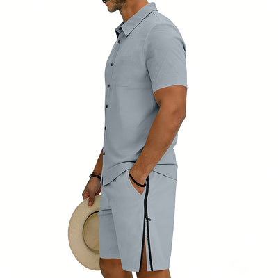Conjunto de Dos Piezas: Camisa Manga Corta y Shorts con Cordón - Image 28