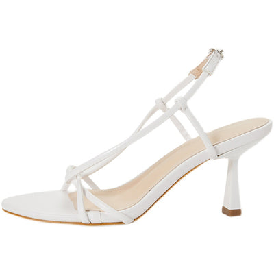 Sandalias de Tacón Alto con Correa Elástica Cruzada - Image 2