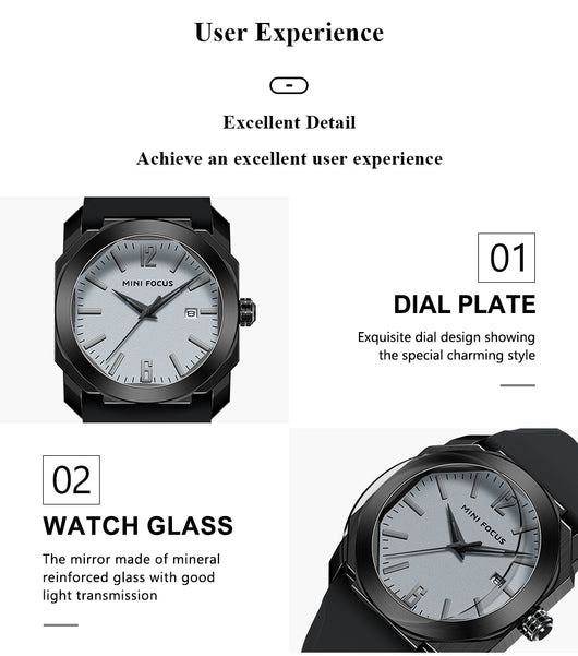 Reloj Deportivo Hombre con Banda de Silicona Resistente al Agua - Image 16