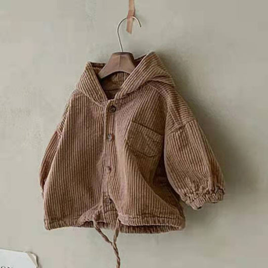 Chaqueta Casual de Pana con Capucha - Image 7
