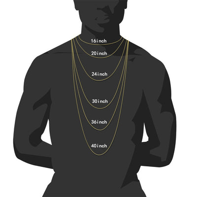 Collar Cadena Corazón Patchwork Estilo Hip-hop Streetwear para Hombre - Image 11