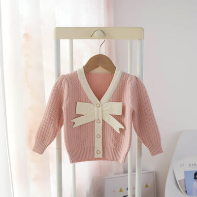 Cardigan Infantil con Moño - Suéter Elegante para Otoño e Invierno - Image 11