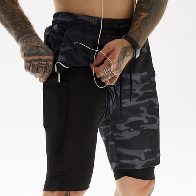 Shorts Deportivos Hombre Doble Capa - Comodidad y Estilo - Image 2