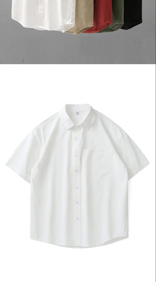 Camisa Americana de Hombre Manga Corta Peso Pesado - Image 18