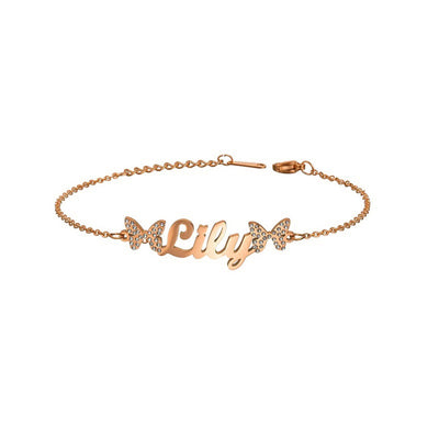 Pulsera de Acero Inoxidable con Letras Personalizadas para Mujer - Image 4